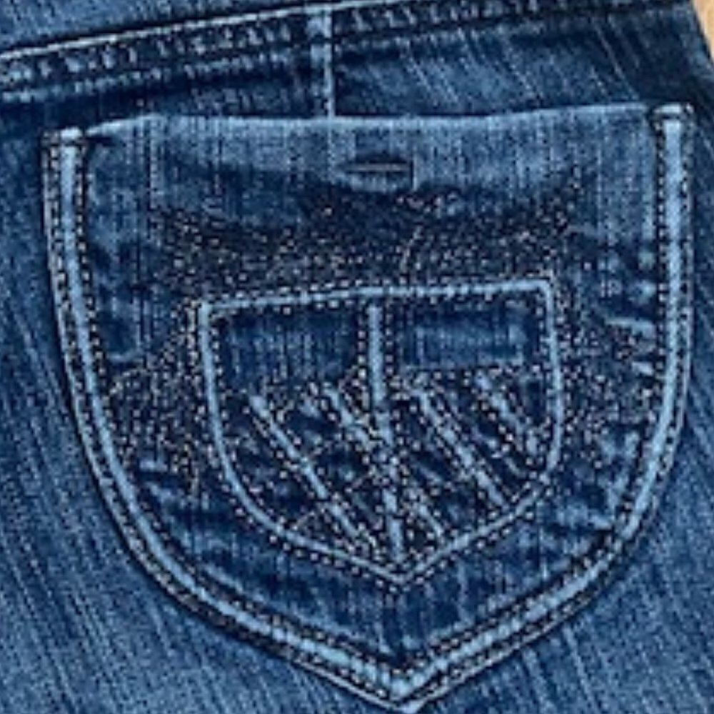 DKNY Jeans Women's 6 Blue Bootcut Classic Embroidered Pockets Excellent cond - Picture 7 of 8